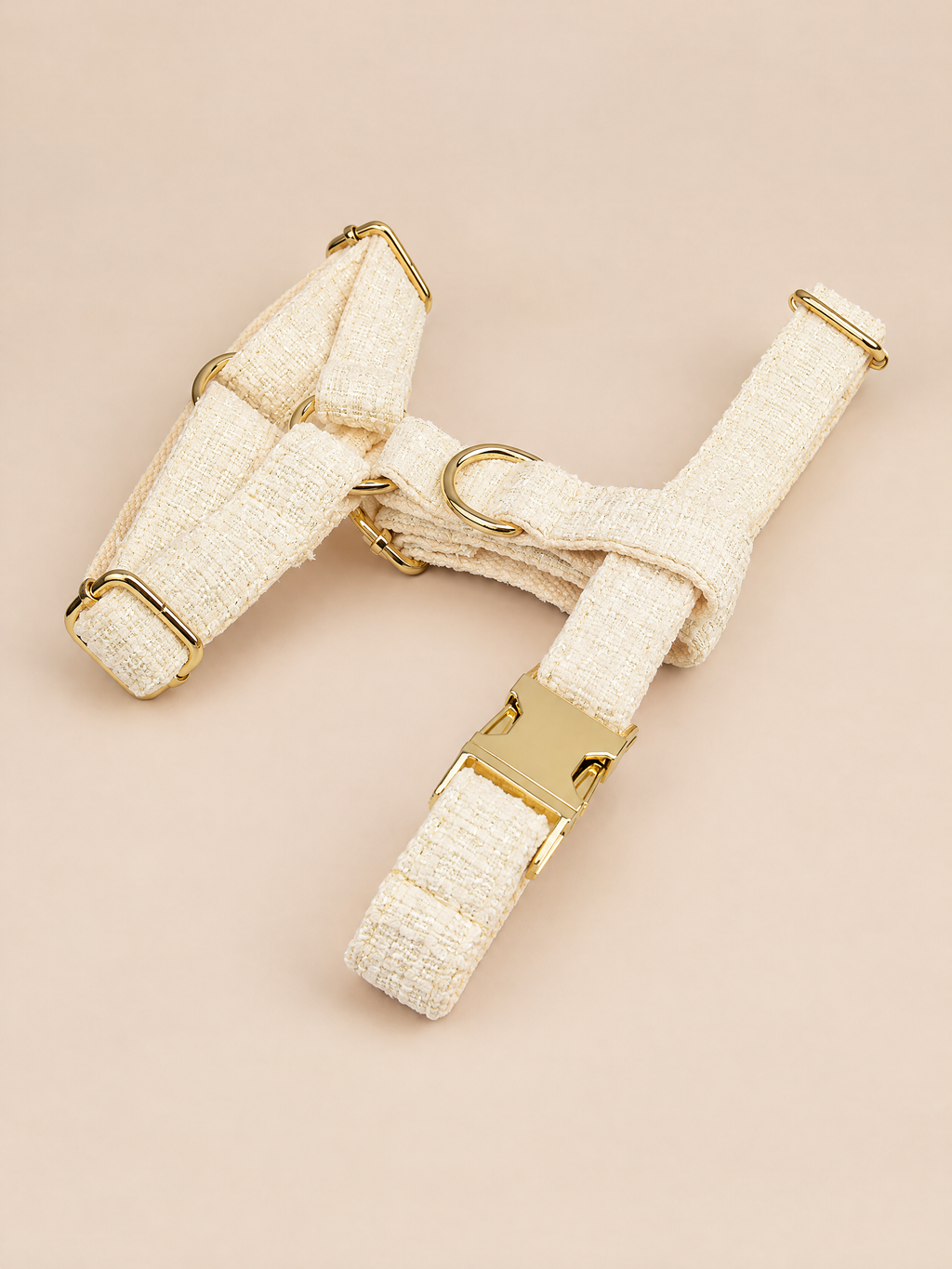 Luxury Tweed Dog Collar | White
