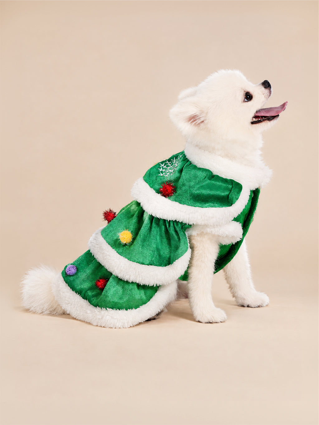Merry Christmas Tree Dog Dress