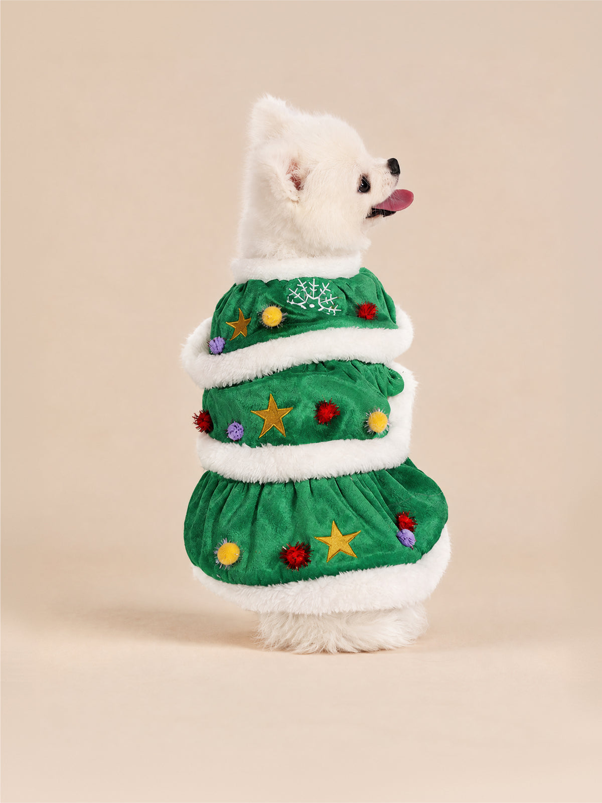 Merry Christmas Tree Dog Dress