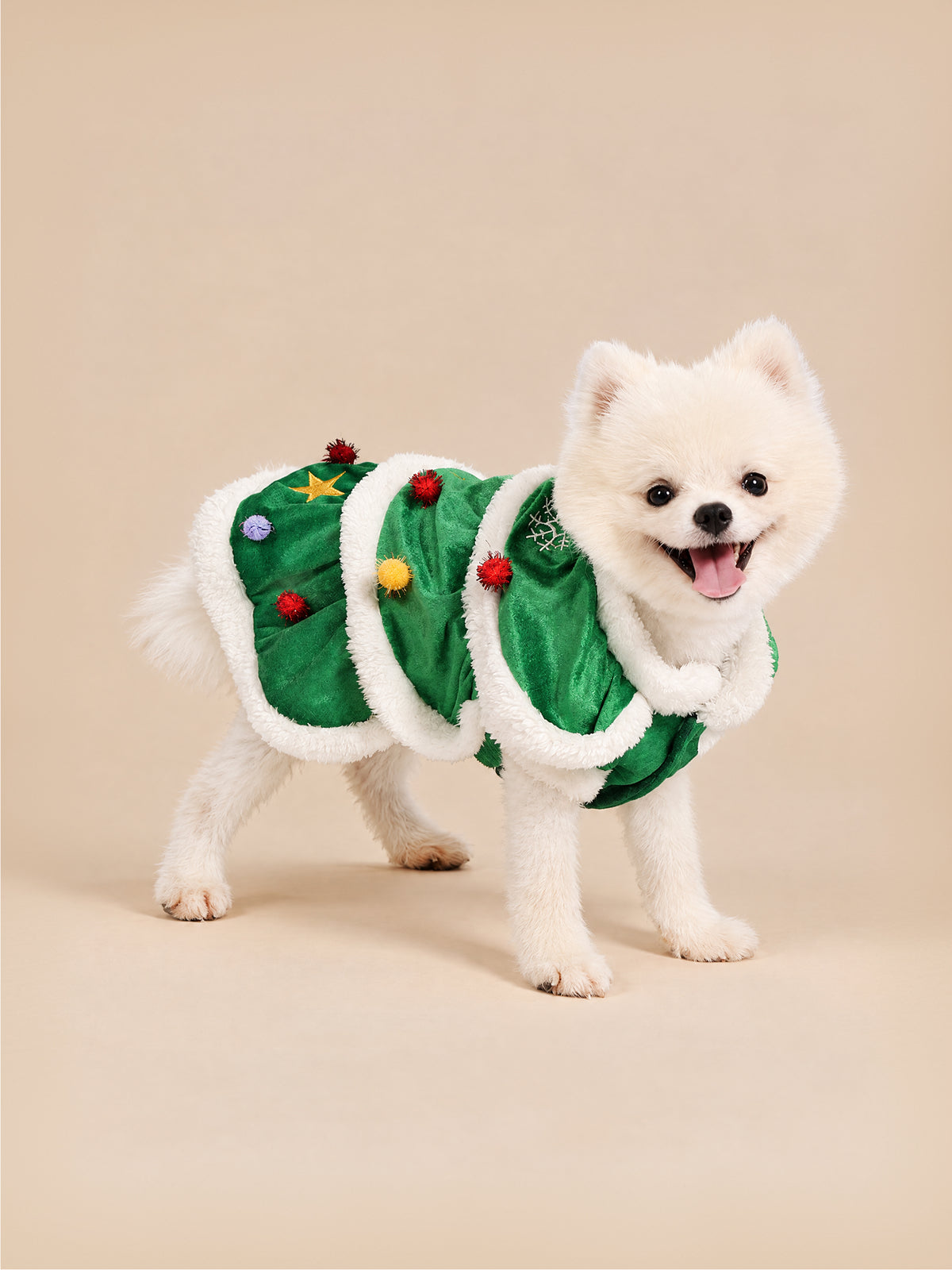 Merry Christmas Tree Dog Dress