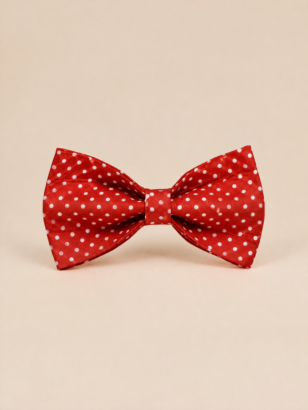 Polka Dot Dog Bow | Red