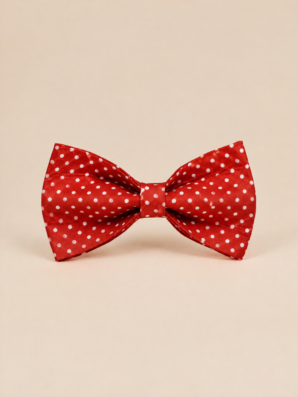 Polka Dot Dog Bow | Red