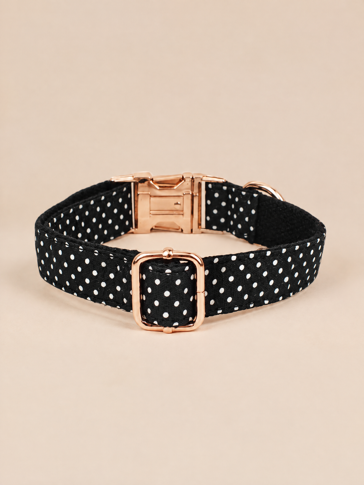 Polka Dot Dog Collar | Black