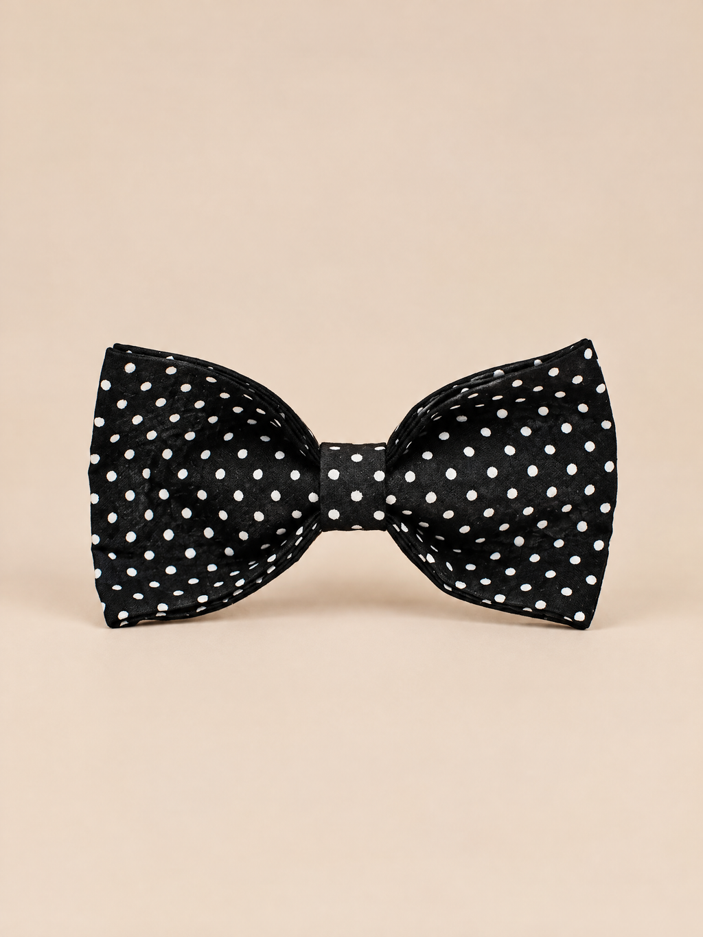 Polka Dot Dog Bow | Black