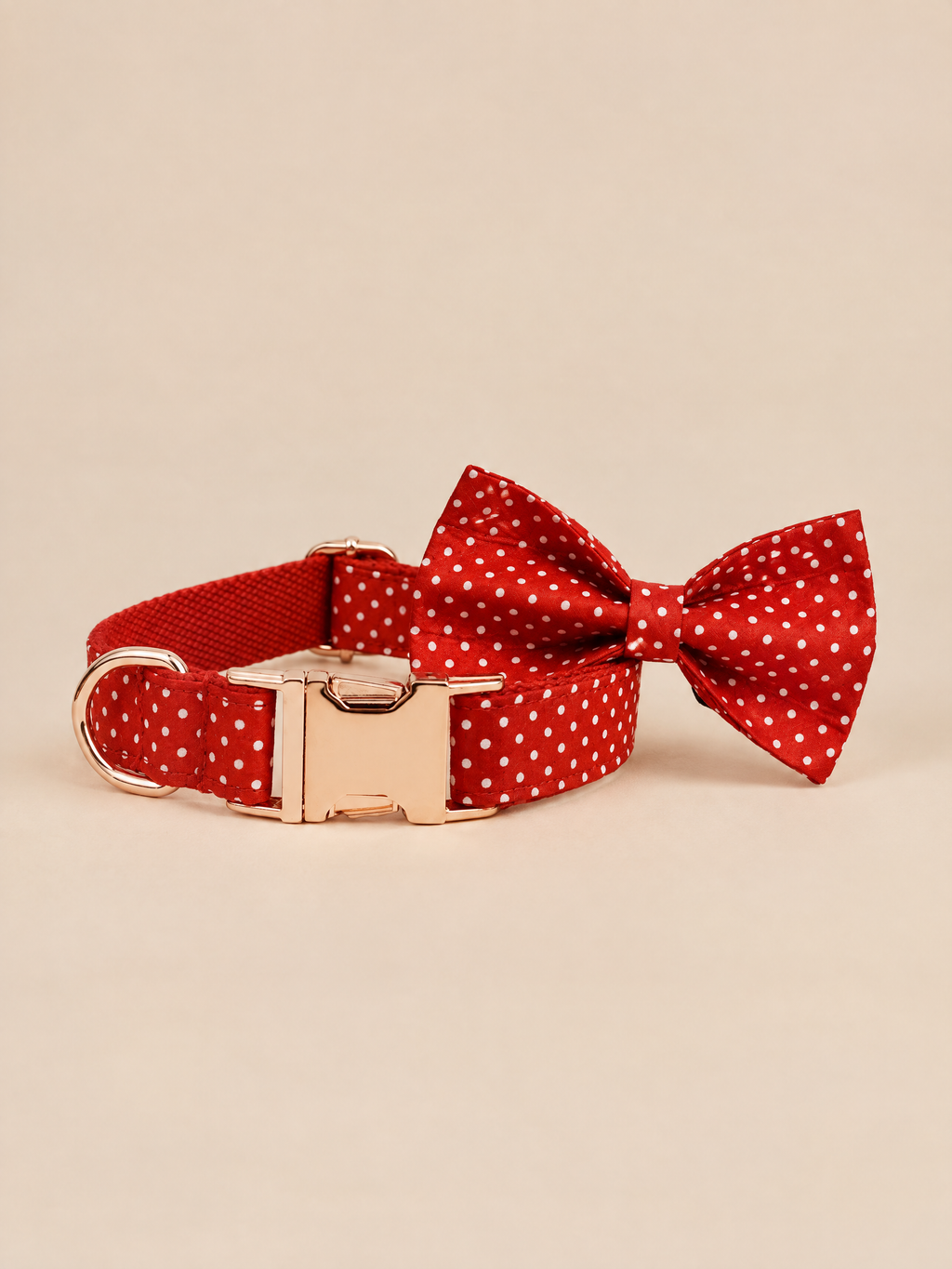 Polka Dot Dog Collar | Red