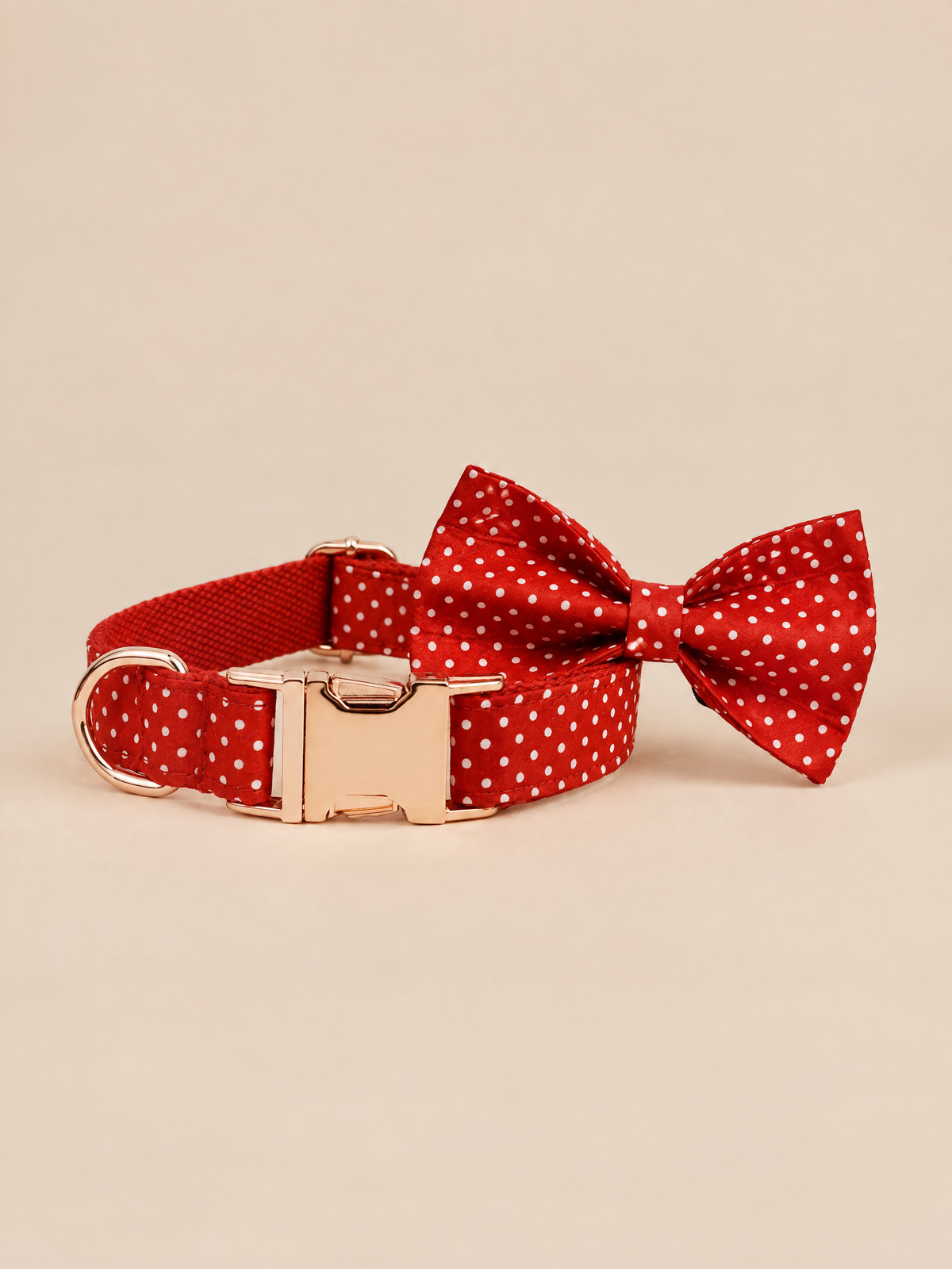 Polka Dot Dog Collar | Red