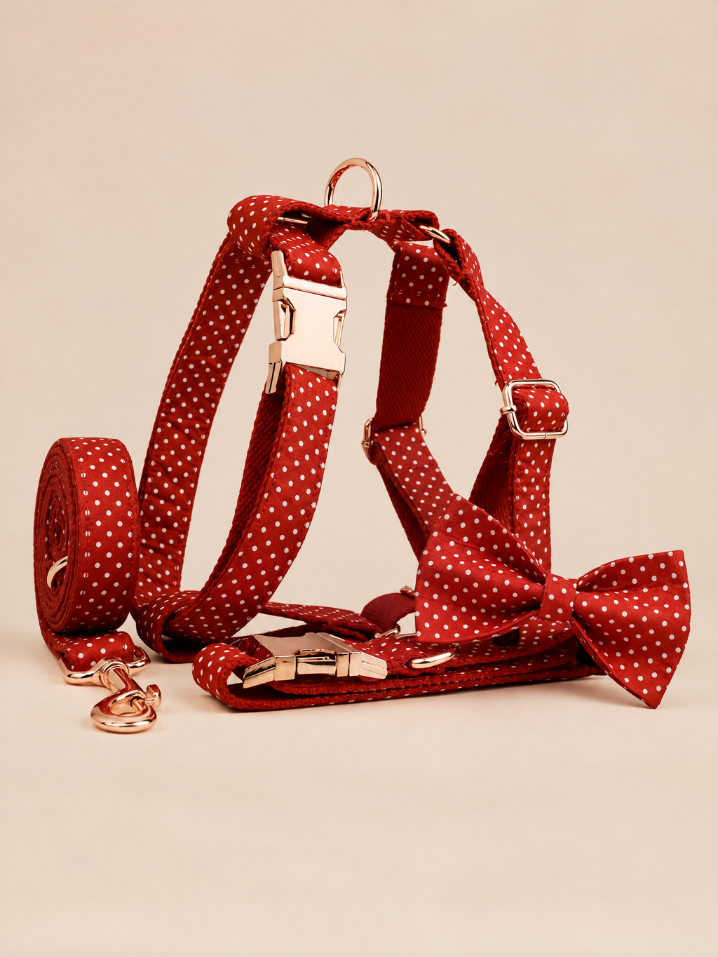 Polka Dot Dog Collar | Red