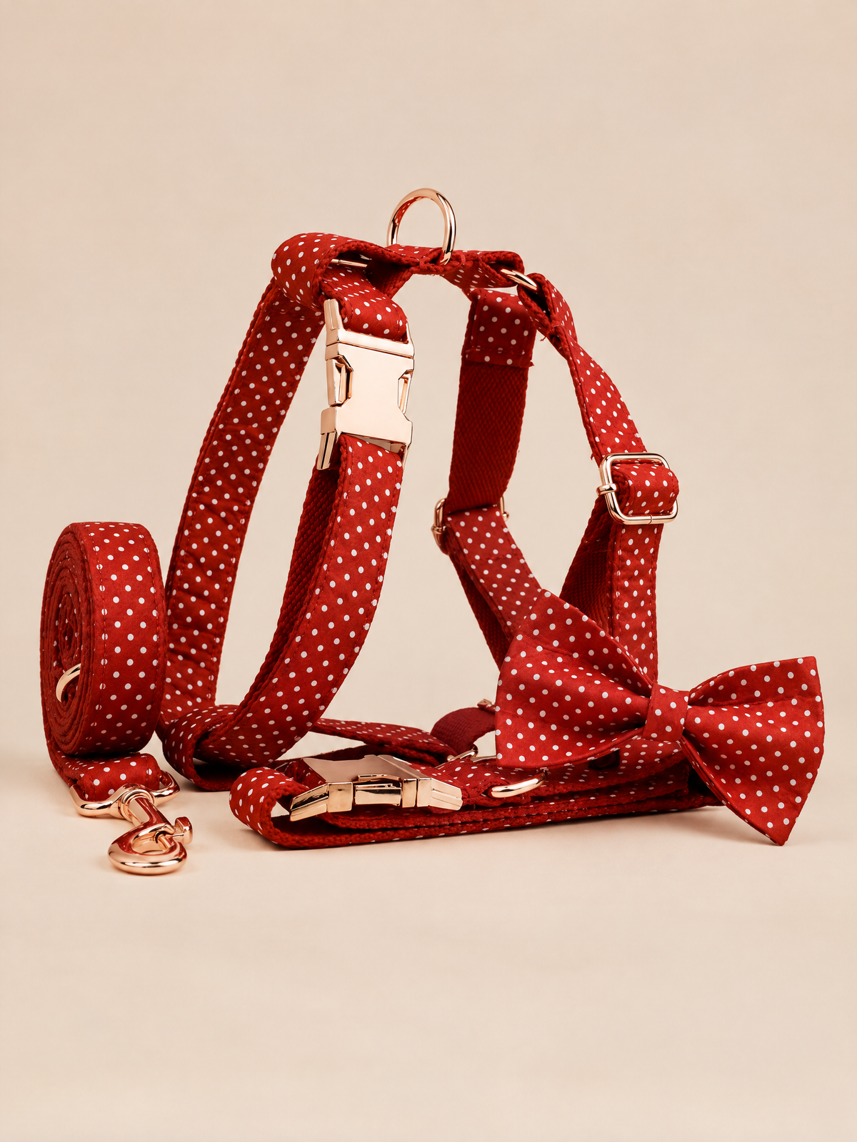 Polka Dot Dog Collar | Red