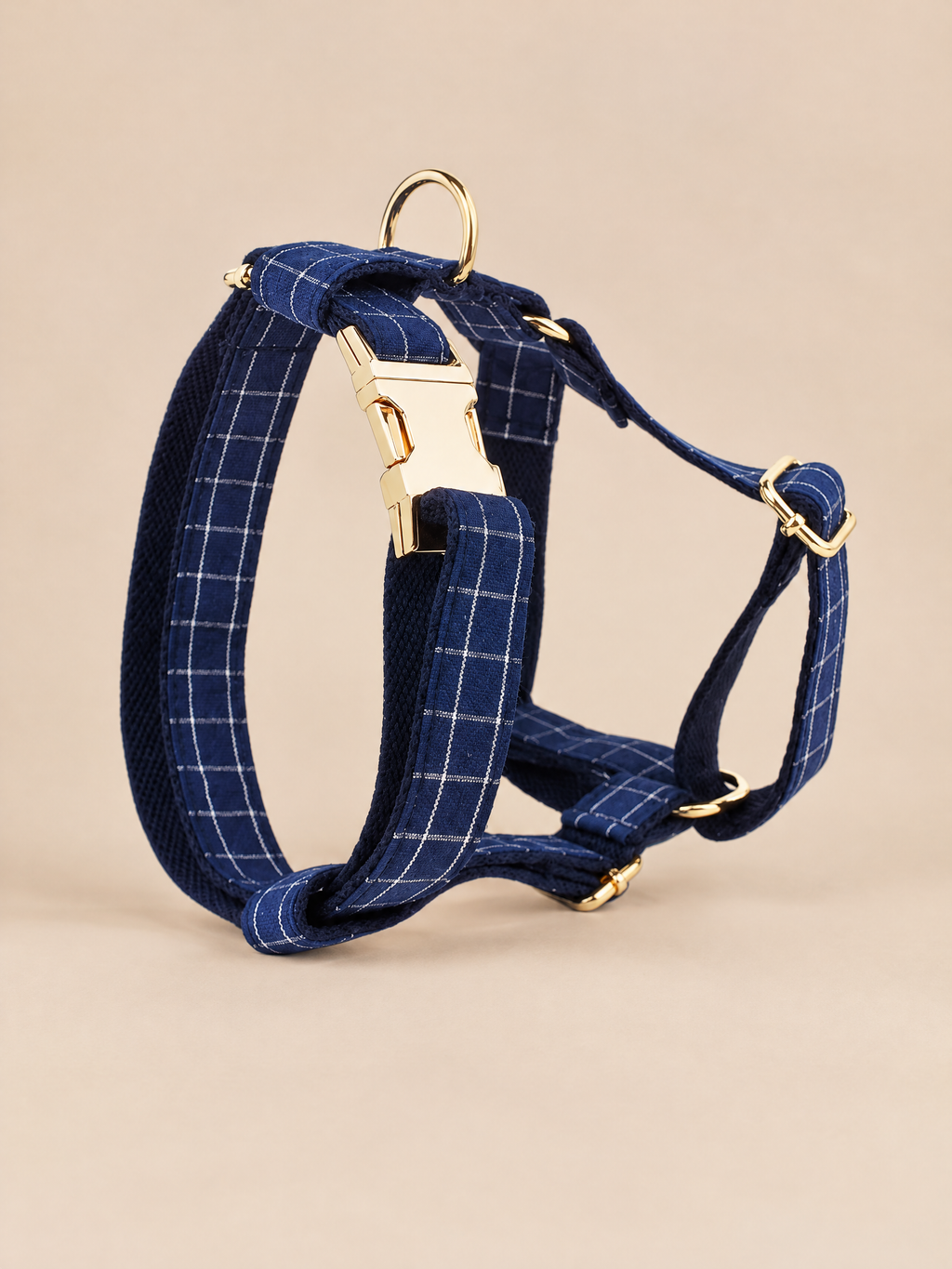 Heritage Plaid Dog Collar | Navy Blue