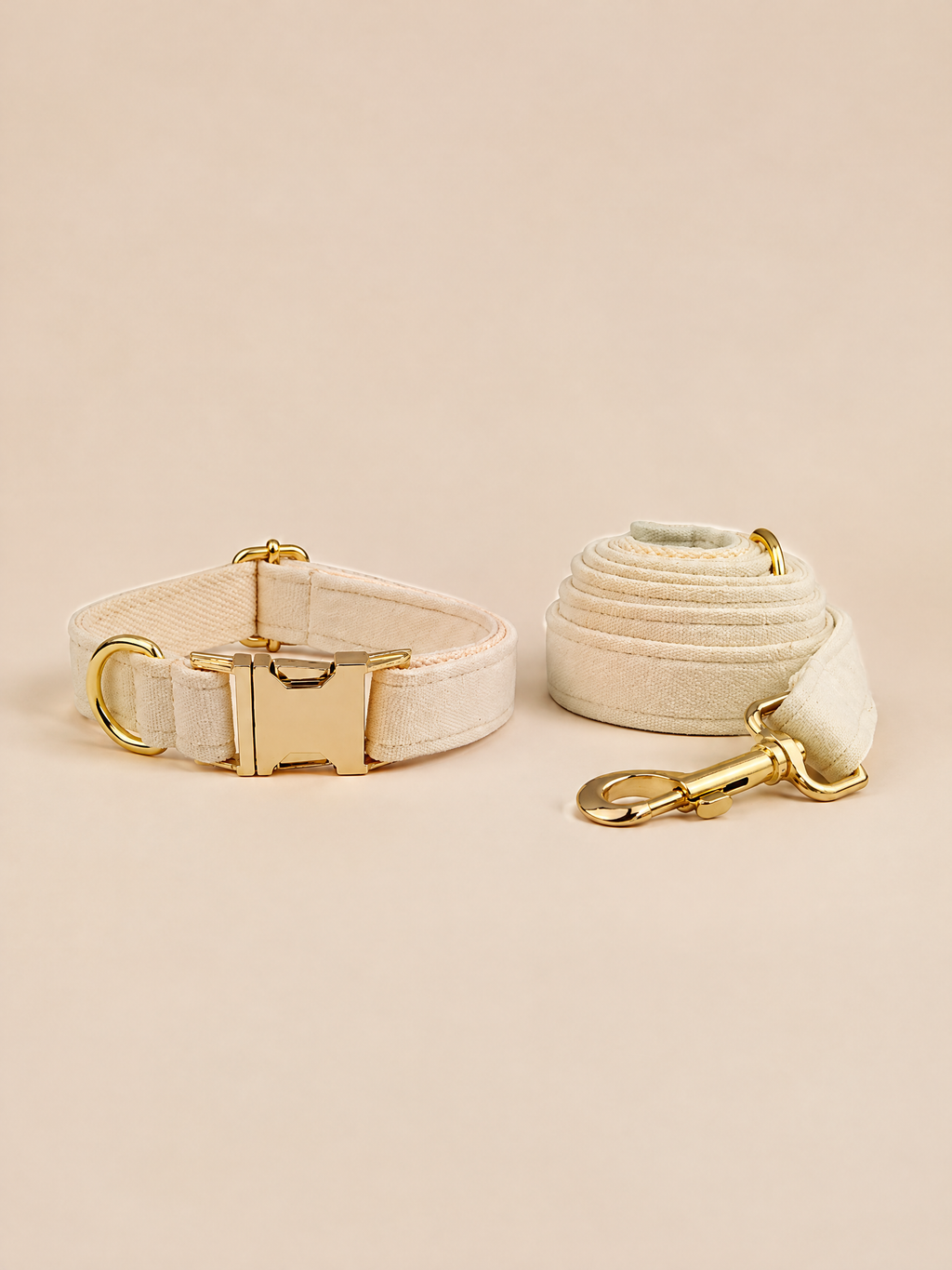 Classic Velvet Dog Collar | White