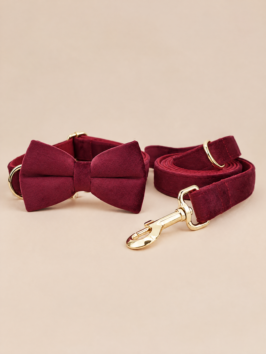 Classic Velvet Dog 4-Piece Walk Set | Red