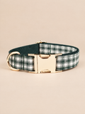 Heritage Plaid Dog Collar | Green