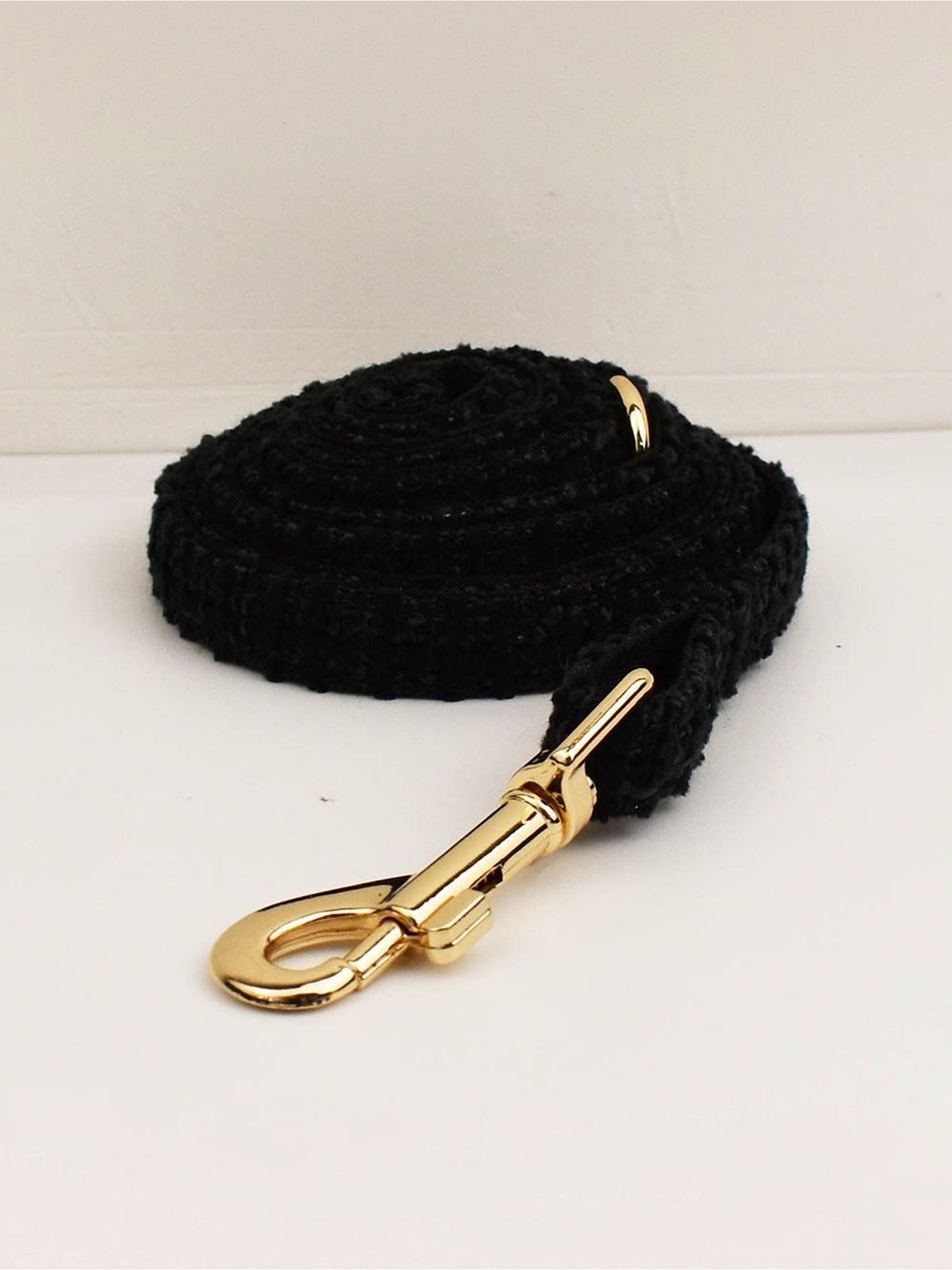 Customizable Tweed Bow Charm Dog Collar