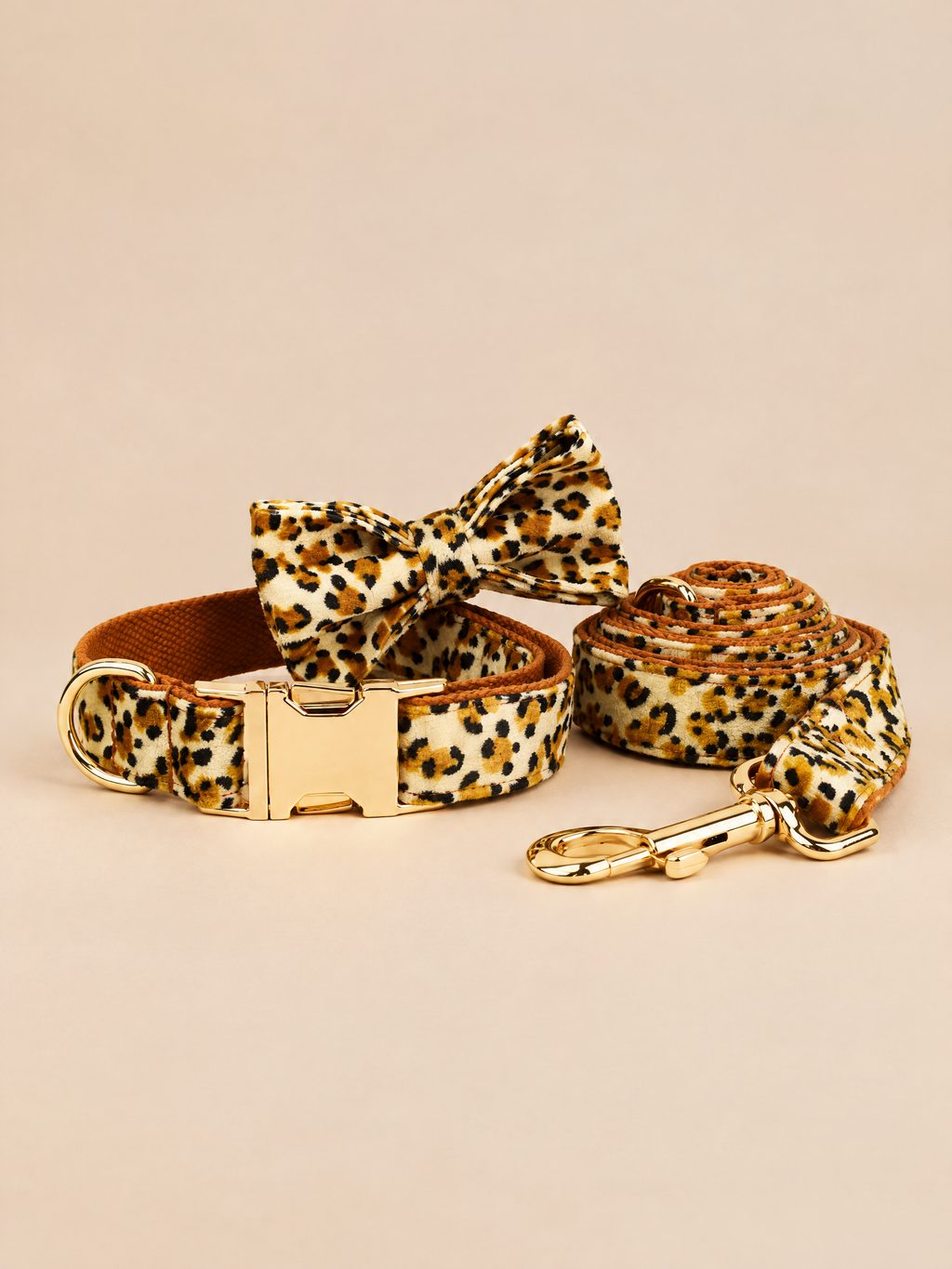 Classic Velvet Dog Collar | Leopard