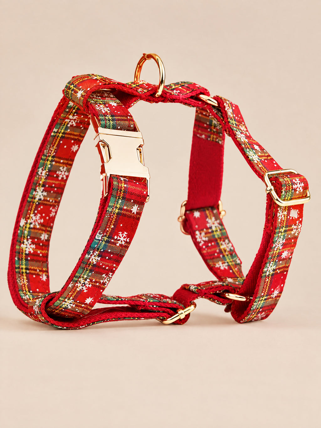 Christmas Plaid Snowflake Pet Collar