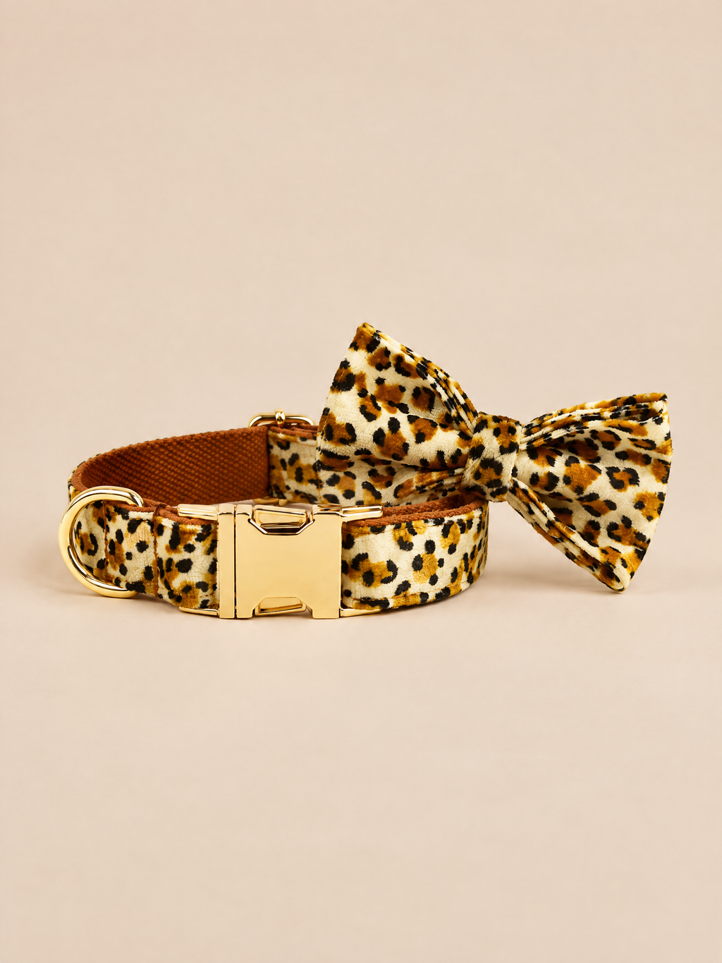 Classic Velvet Dog Collar | Leopard