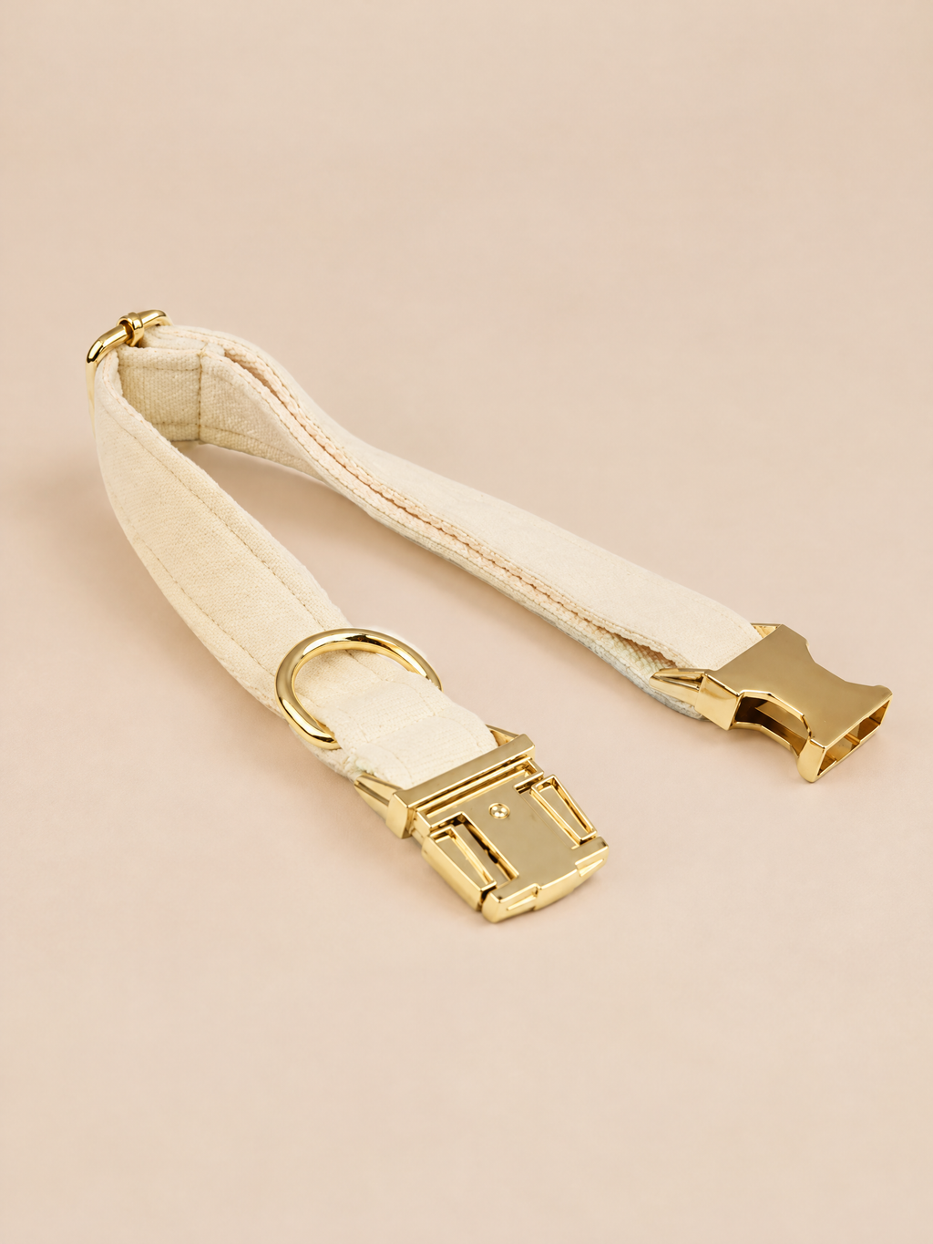 Classic Velvet Dog Collar | White