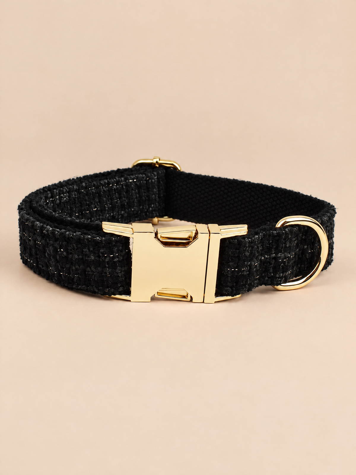 Luxury Tweed Dog 4-Piece Walk Set | Black