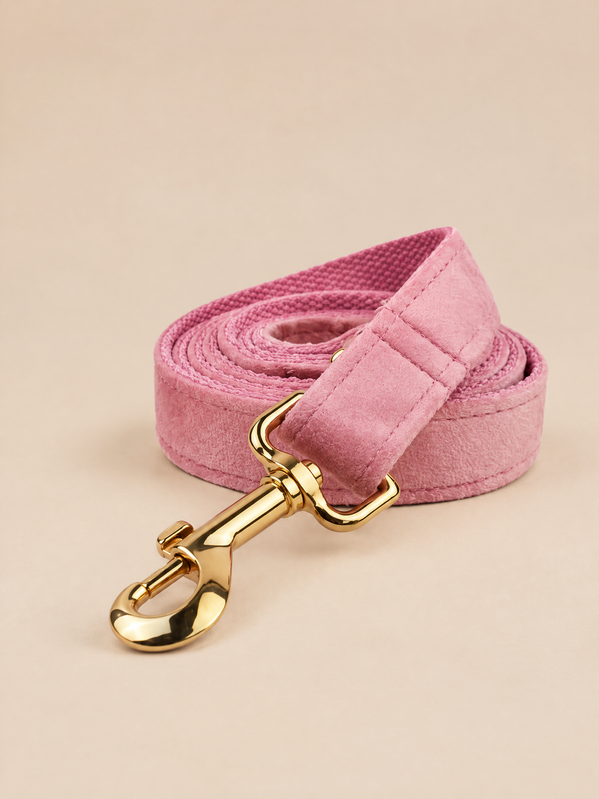 Classic Velvet Dog Leash | Pink