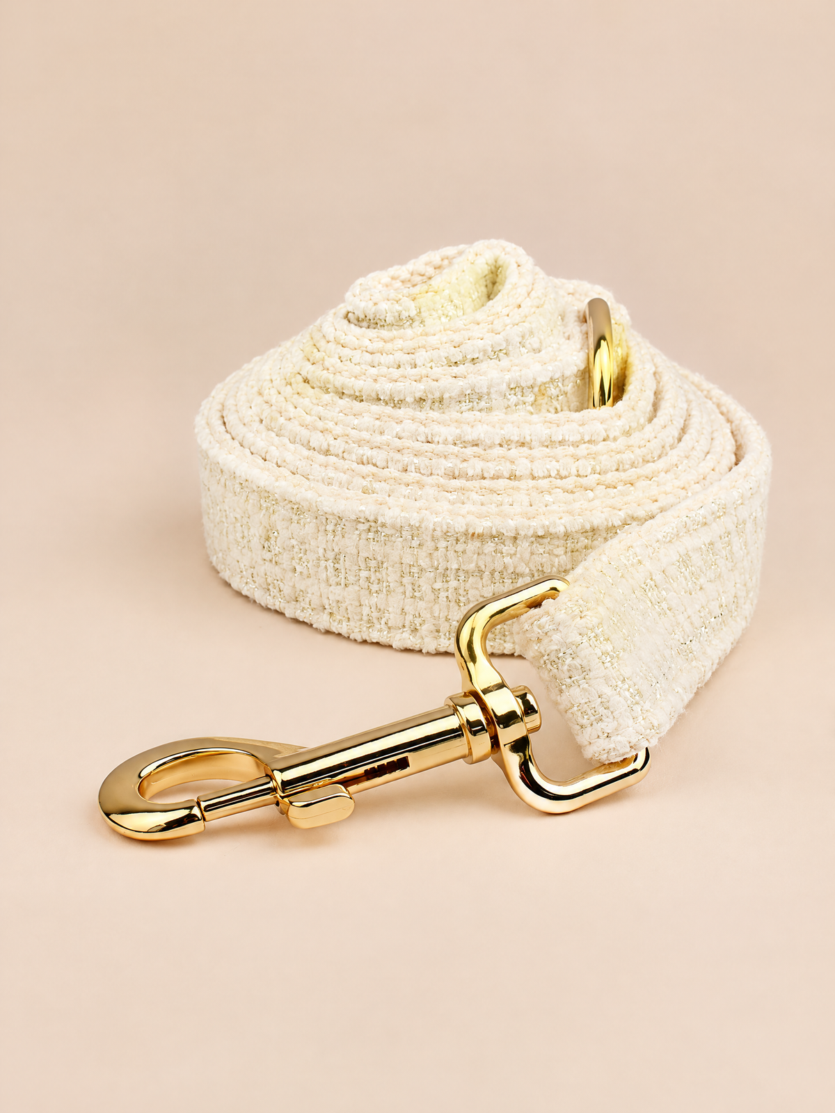 Luxury Tweed Dog Collar | White