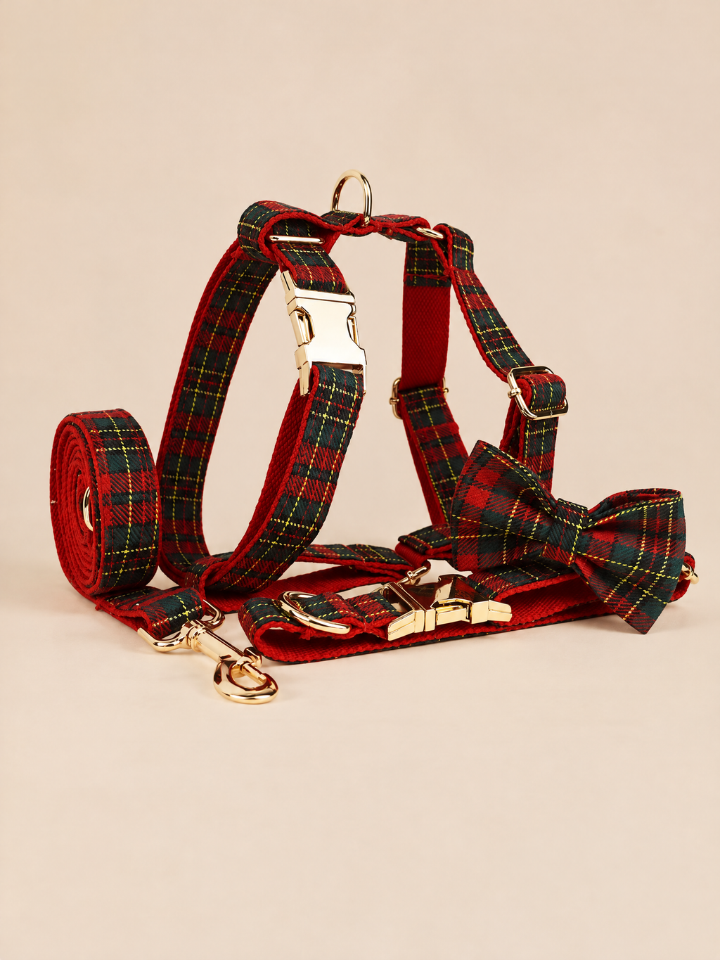 Christmas Heritage Plaid Dog Collar