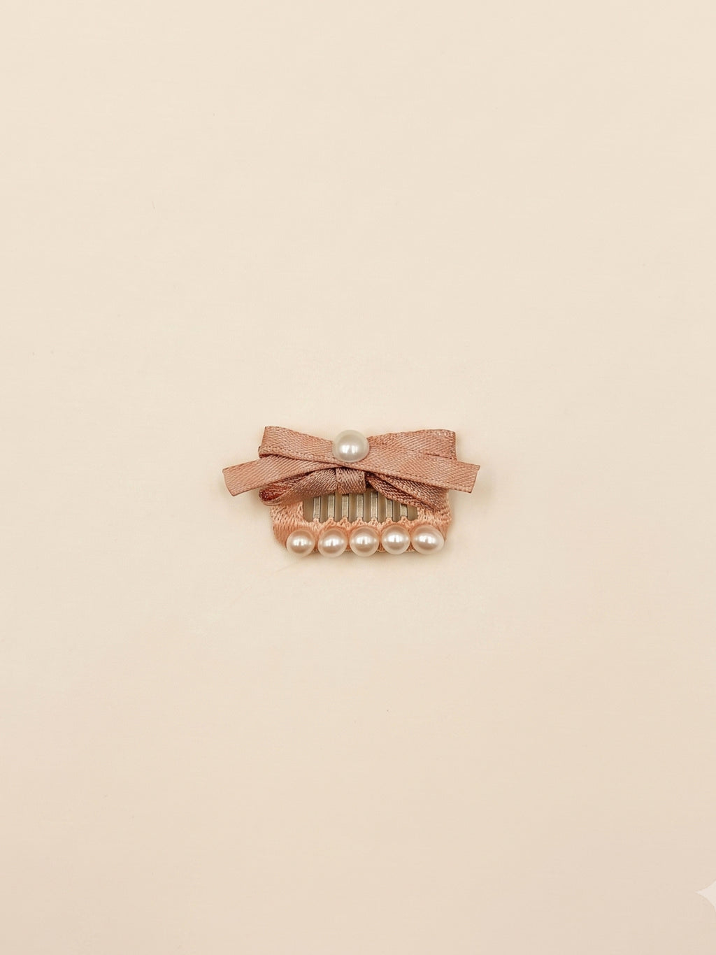 Dog Pearl Princess Bow Hair Clip | Pink