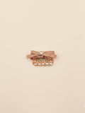 Dog Pearl Princess Bow Hair Clip | Pink