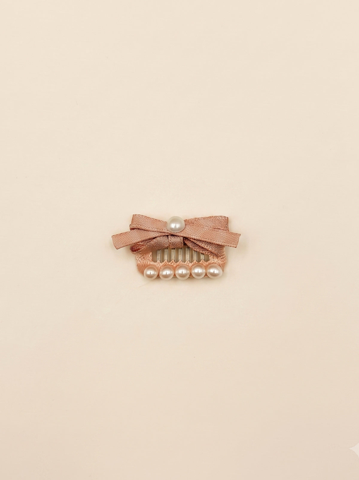 Dog Pearl Princess Bow Hair Clip | Pink