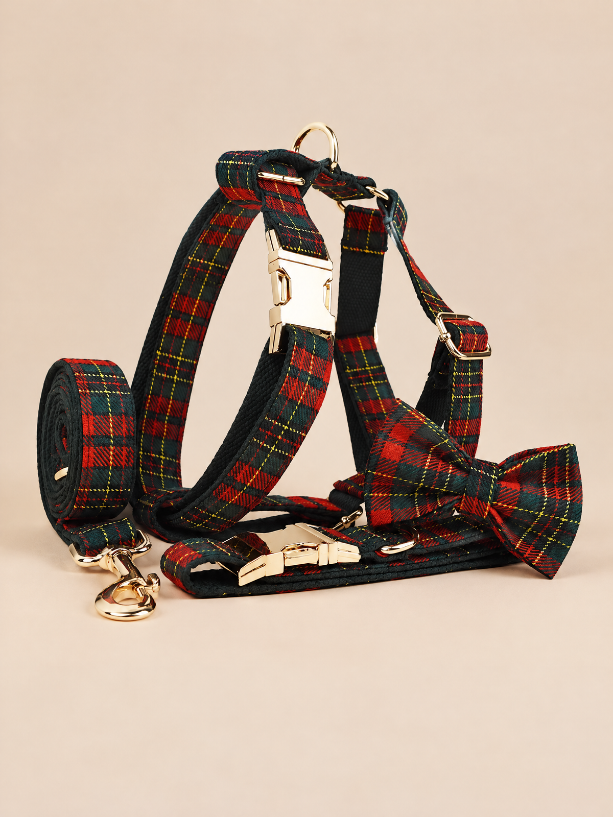 Christmas Heritage Plaid Dog Collar