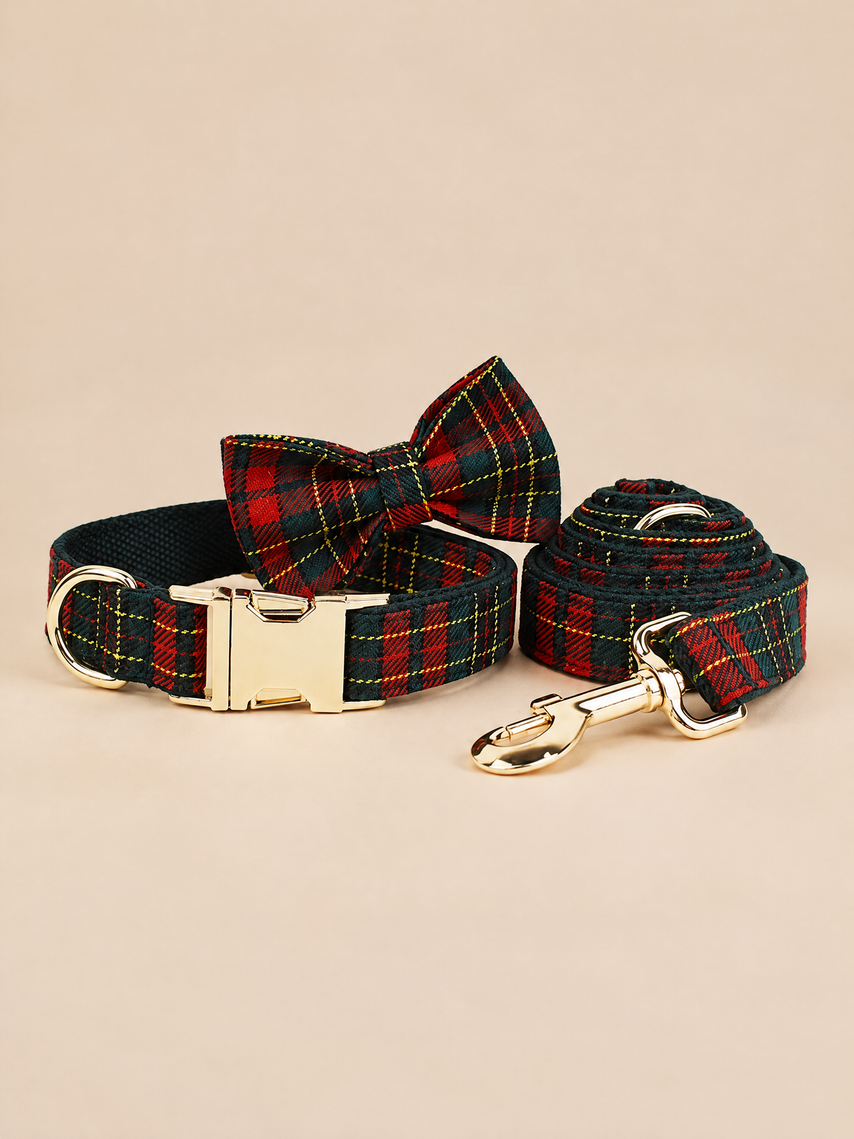Christmas Heritage Plaid Dog Collar