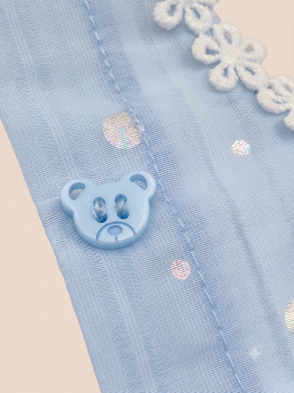Dog Starry Sky Polka Dot Dress | Blue