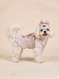 Dog Starry Sky Polka Dot Dress | Pink
