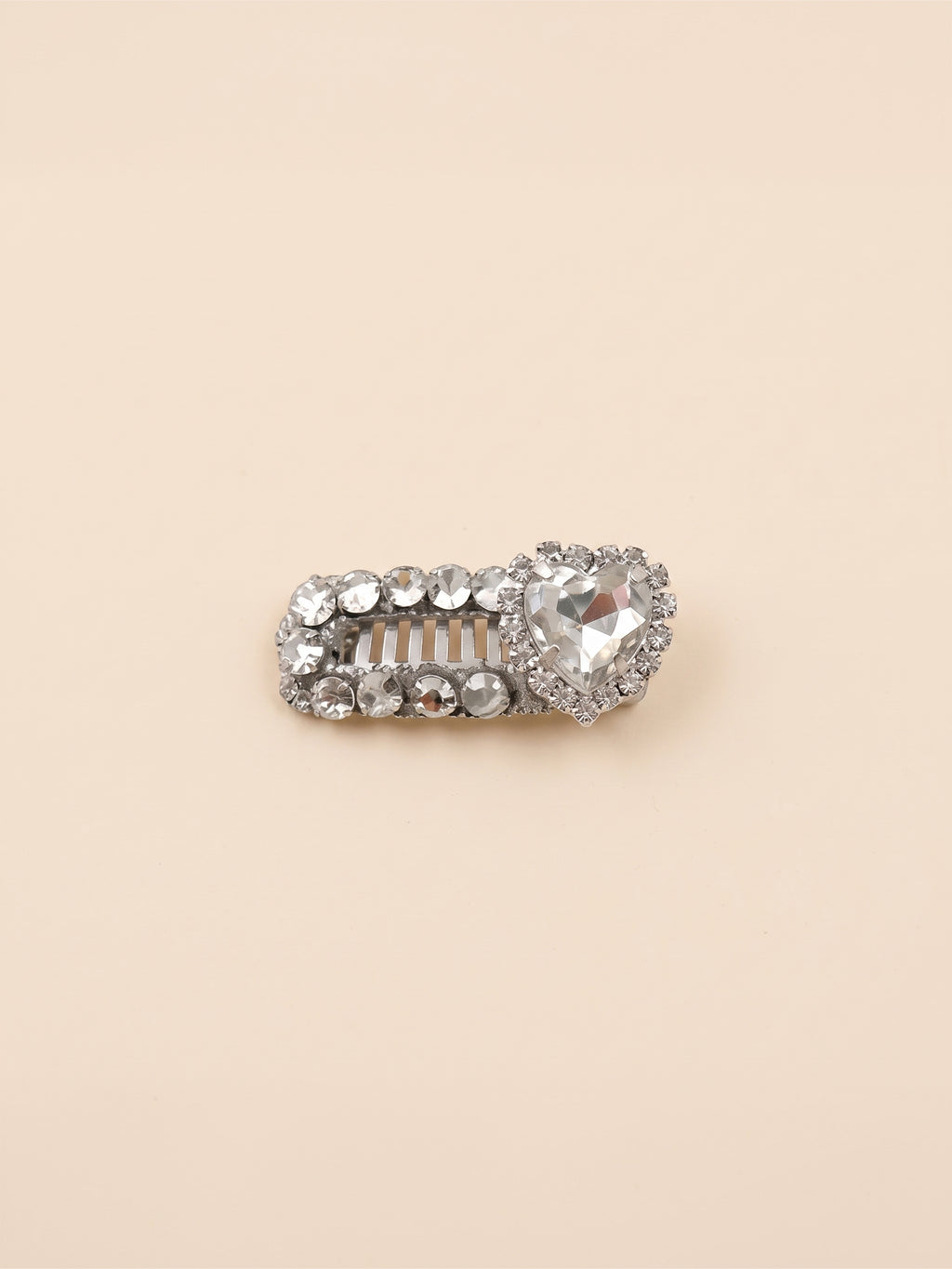 Dog Heart Rhinestone Hair Clip | Blue