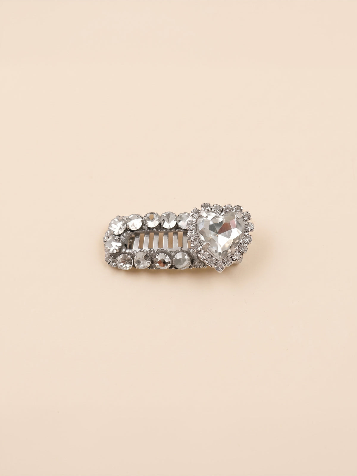 Dog Heart Rhinestone Hair Clip | Blue