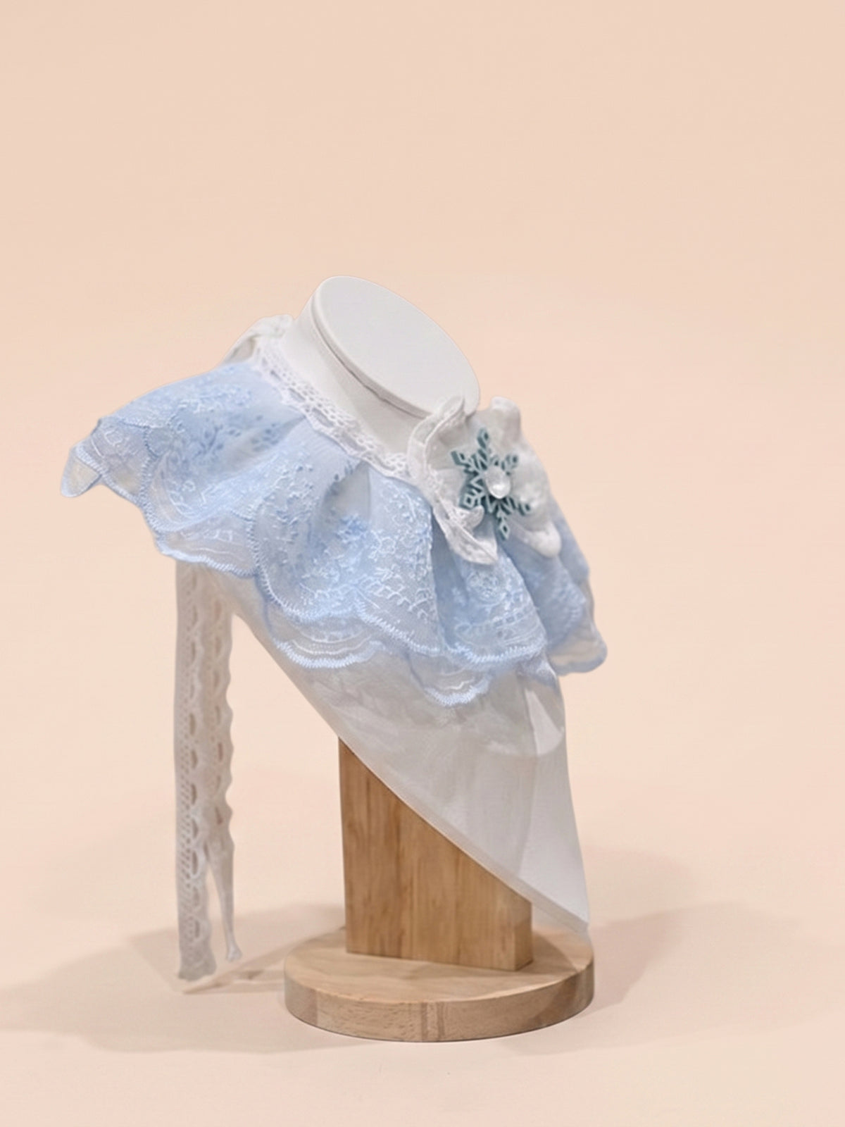 Dog & Cat Snowy Azure Lace Pet Collar