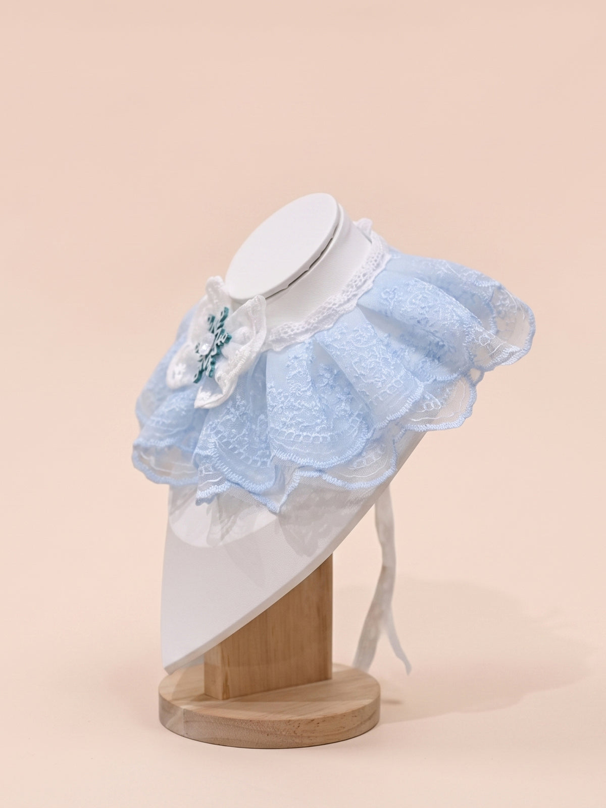 Dog & Cat Snowy Azure Lace Pet Collar
