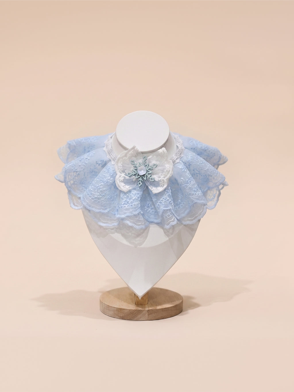 Dog & Cat Snowy Azure Lace Pet Collar