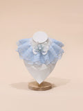 Dog & Cat Snowy Azure Lace Pet Collar