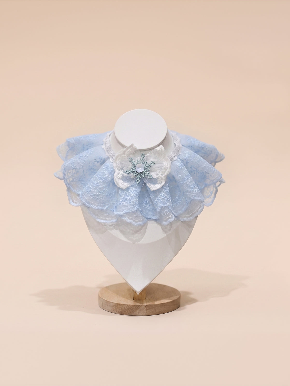 Dog & Cat Snowy Azure Lace Pet Collar