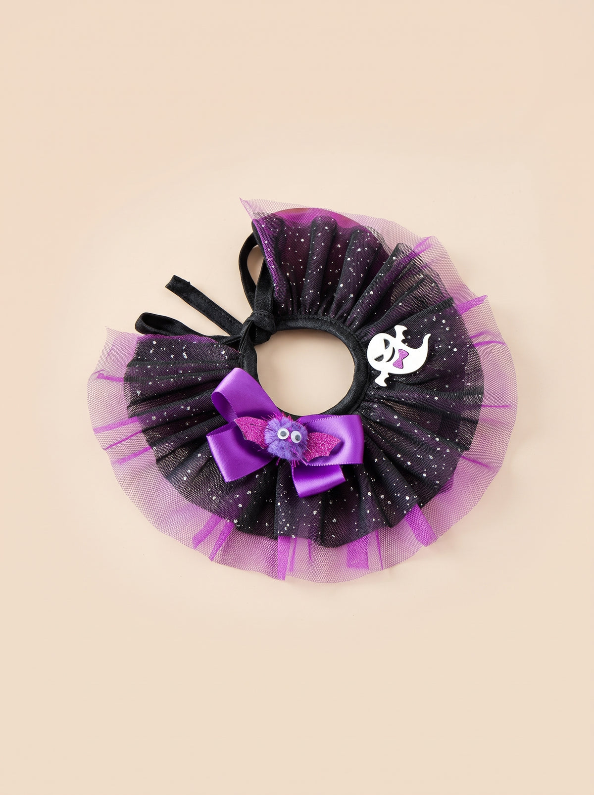 Spooky Spider & Ghost Halloween Pet Ruff Collar