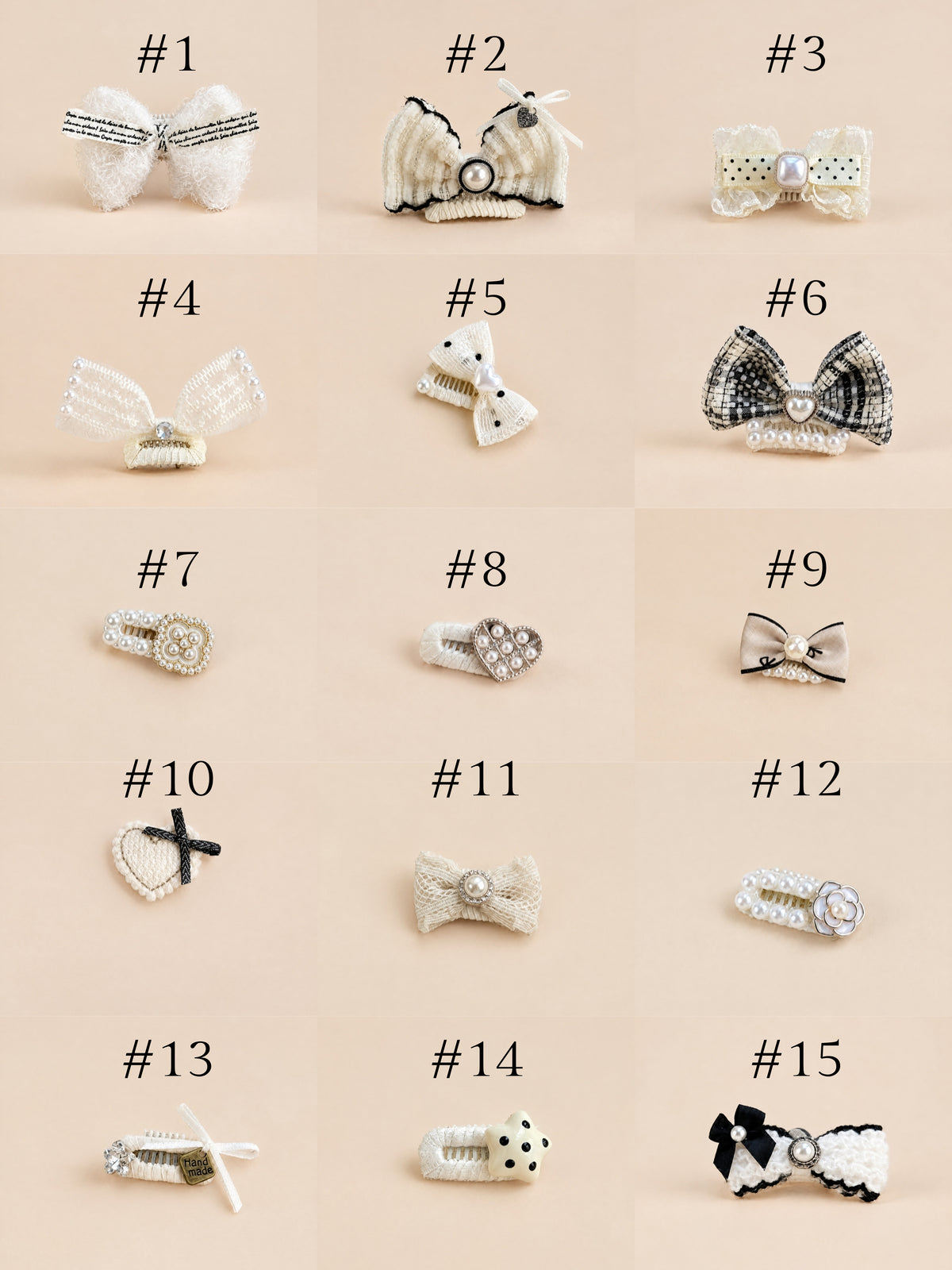 Little Cloud Hair Clip Collection | White